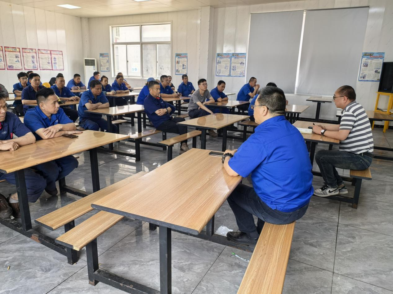 凯仕铁海安工厂举行安全质量推进会议